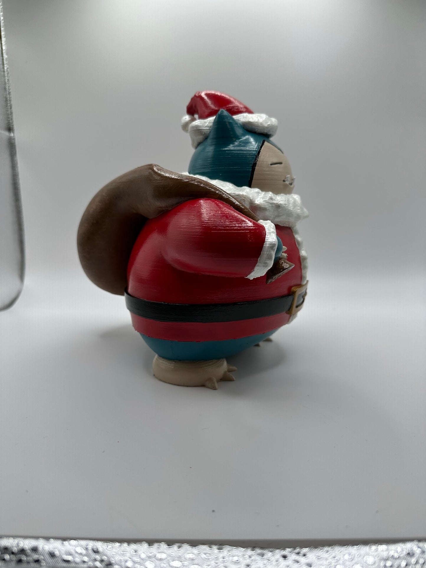 Santa Snorlax Pokemon Christmas Gift Santa Claus 3D Printed Tree Topper Holiday Pokemon Decor