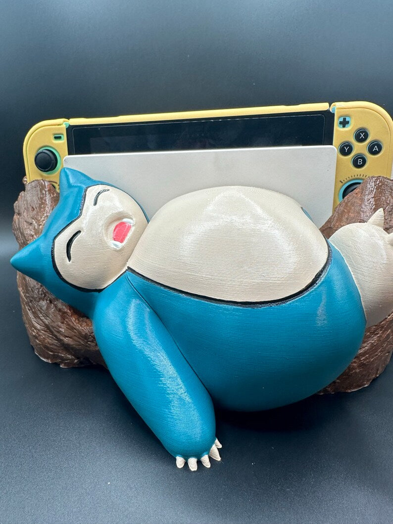 Pokémon snorlax Nintendo Switch skin 3d printed hand painted nintendo switch dock