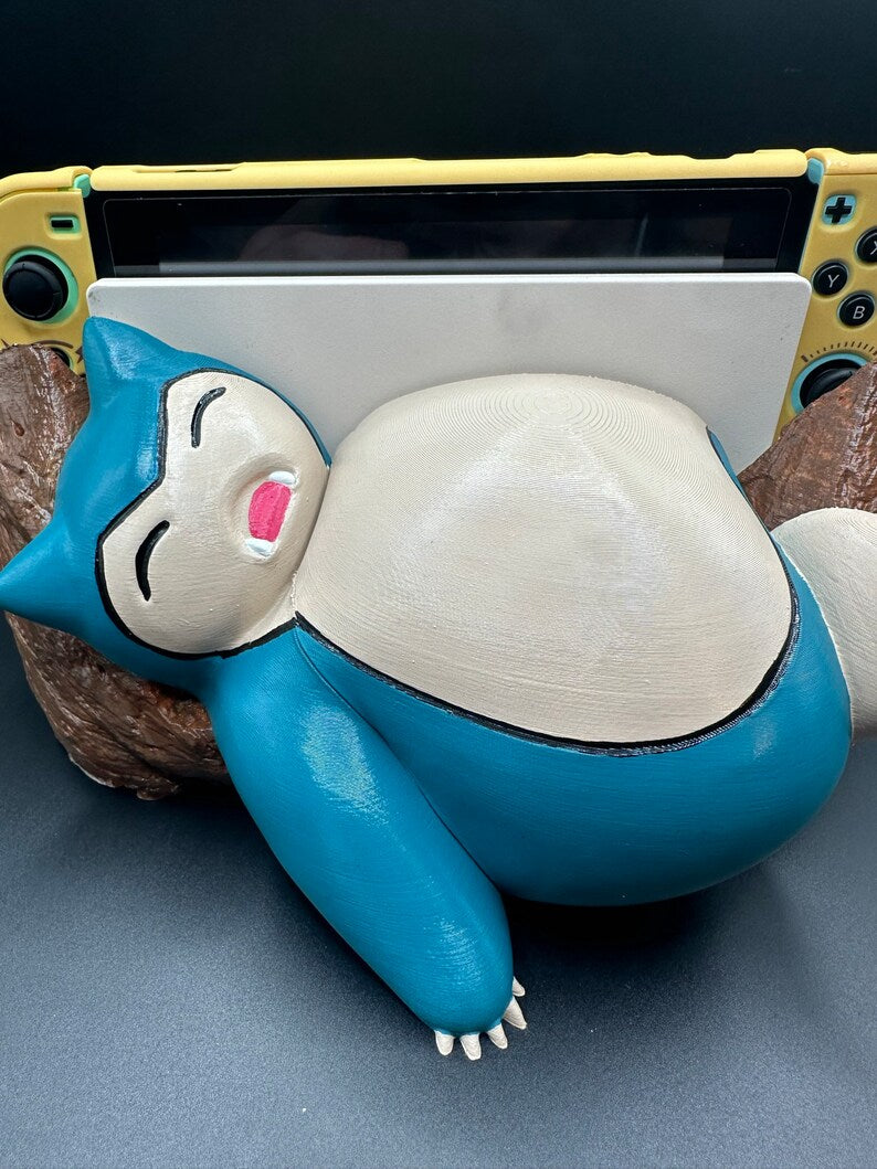 Pokémon snorlax Nintendo Switch skin 3d printed hand painted nintendo switch dock